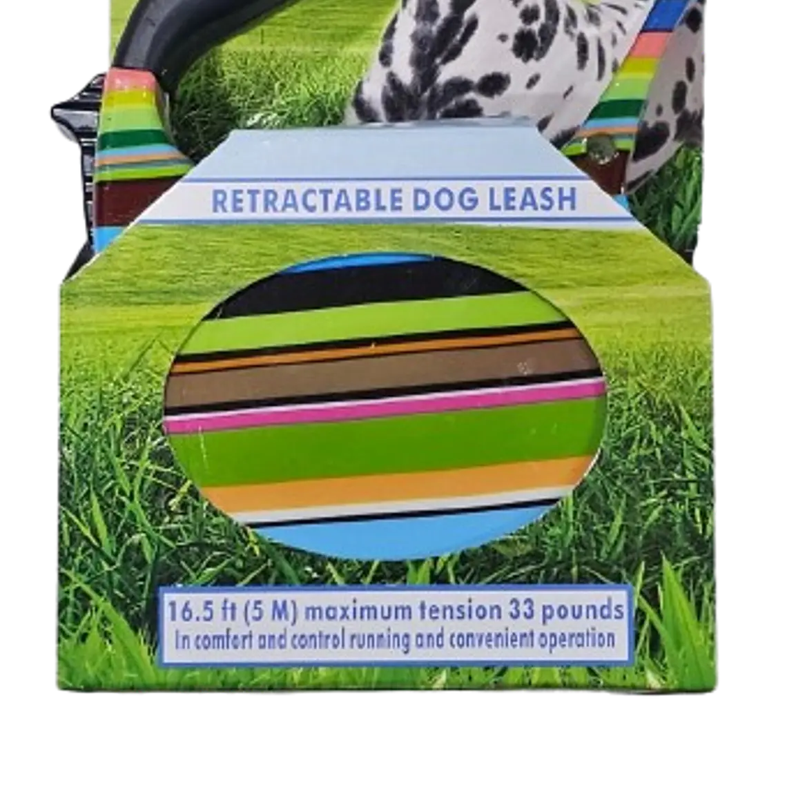 Correa Retráctil Diseño Arcoiris 5m 1