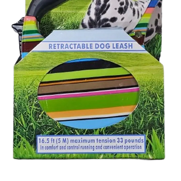 Correa Retráctil Diseño Arcoiris 5m 1