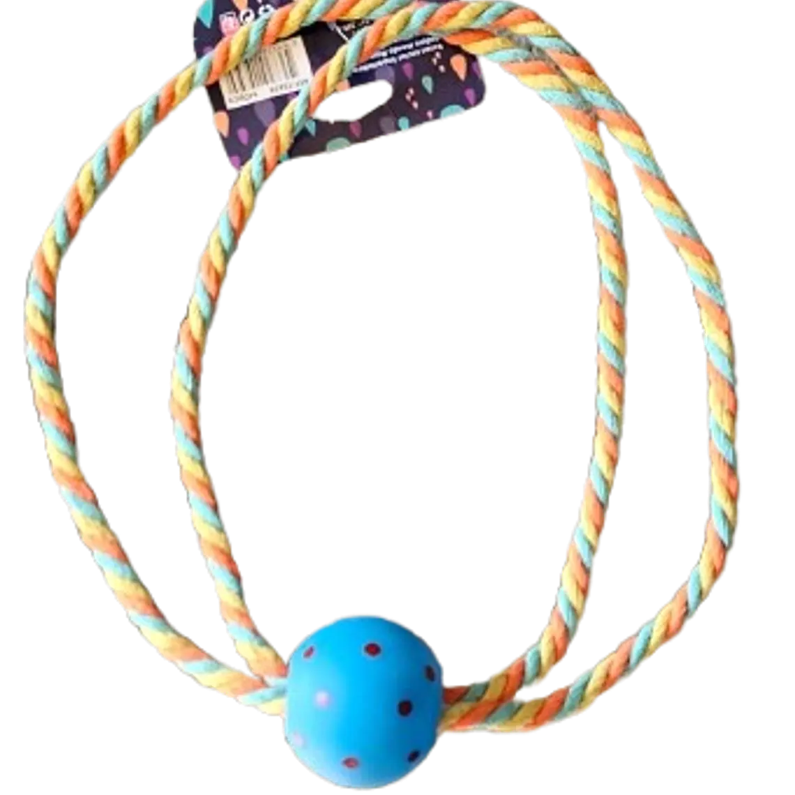 Juguete Cuerda tricolor con pelota S 1
