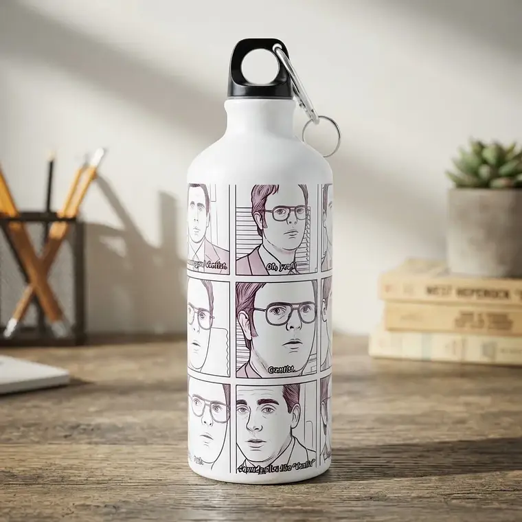 Botella Agua Comic The Office 1