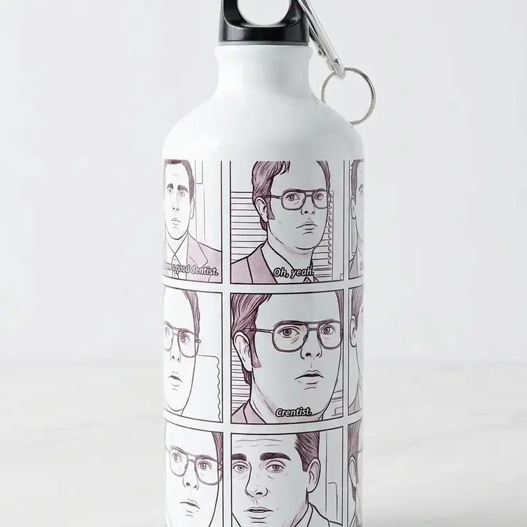 Botella Agua Comic The Office 2
