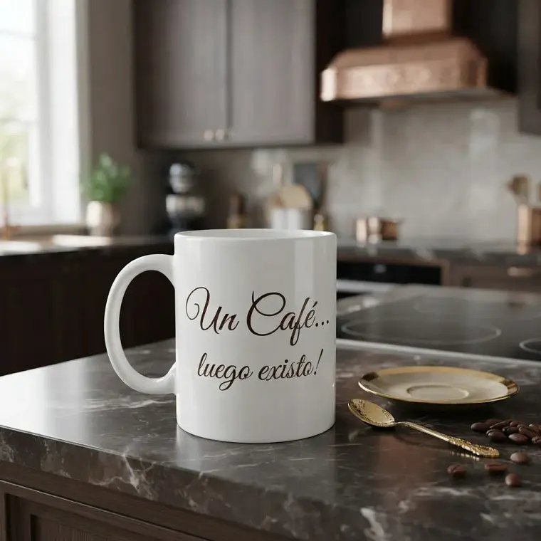 Tazón Un Café... luego existo 1
