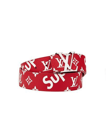 LOUIS VUITTON X SUPREME - LEATHER BELT