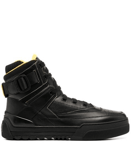 Fendi logo-detail high-top sneakers