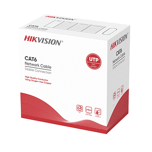 Cable UTP Cat6 100% Cobre Unifilar 305m interior DS-1LN6-UE-W Hikvision