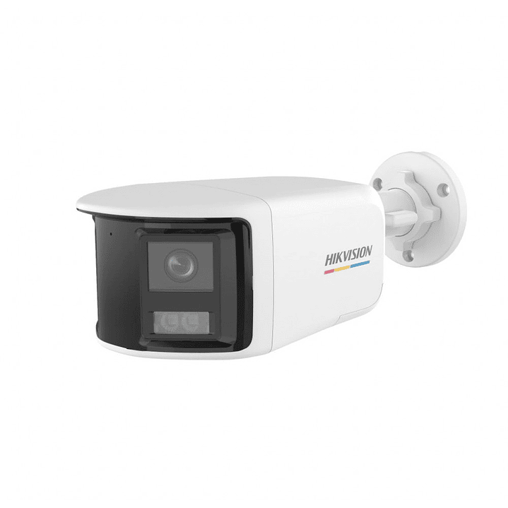 Camara TVI 3K Luz 40m Smart Hybrid Light DUAL LENS 180° ColorVU IP67 130dB WDR Audio Mic DS-2CE12KF3TP-DLS(180°) Hikvision 1