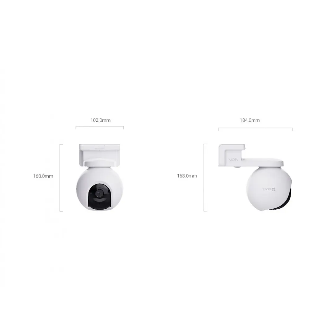 Camara EB8 4G WIFI 4K con Bateria + Panel Solar CS-EB8/SP-R200 Tipo C Ezviz 2