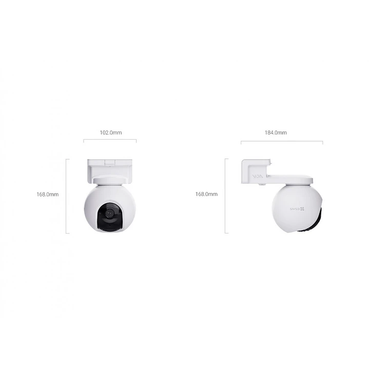 Camara EB8 4G WIFI 4K con Bateria + Panel Solar CS-EB8/SP-R200 Tipo C Ezviz 2