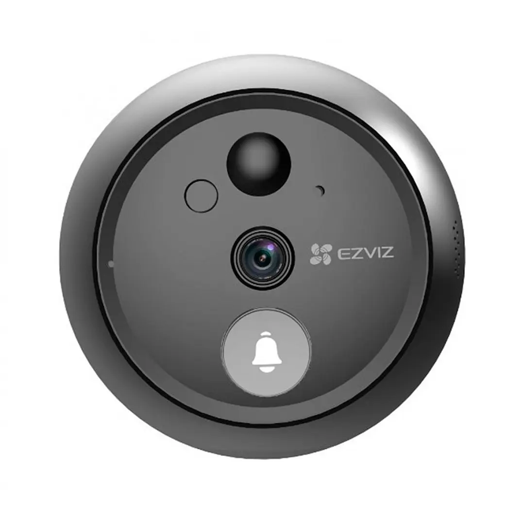 Timbre Mirilla Wifi Ezviz Hp4 Graba Contestas Desde App. Color Negro 2