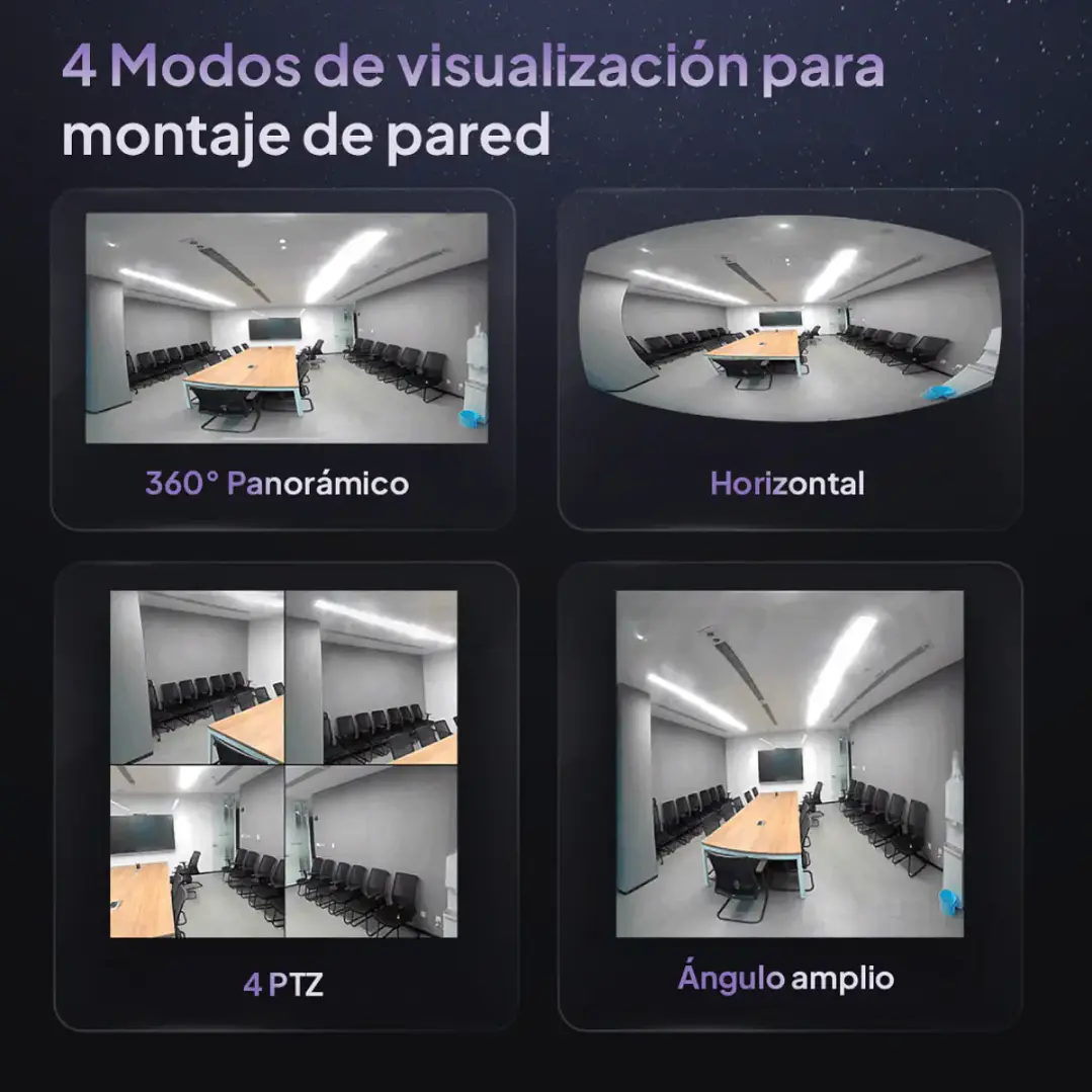 Camara Ojo De Pez E4p Ezviz Wifi 360° 3k+ Fisheye Gris Oscuro 2