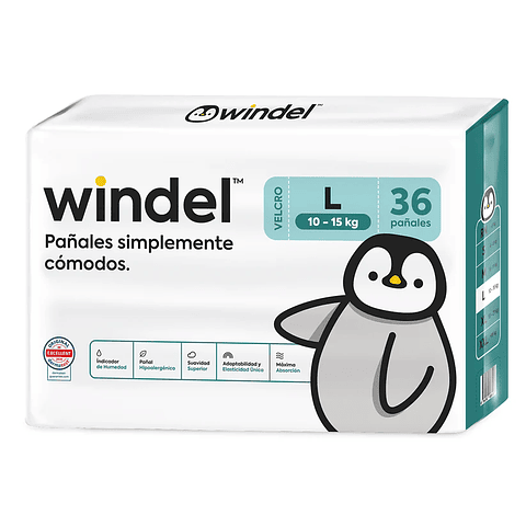 Windel L 36 unidades