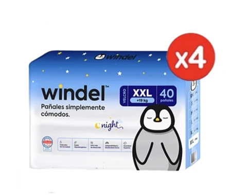 Windel XXL Night 🌙 160 unidades