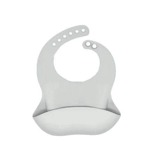 Babero de Silicona con Bolsillo Recolector 