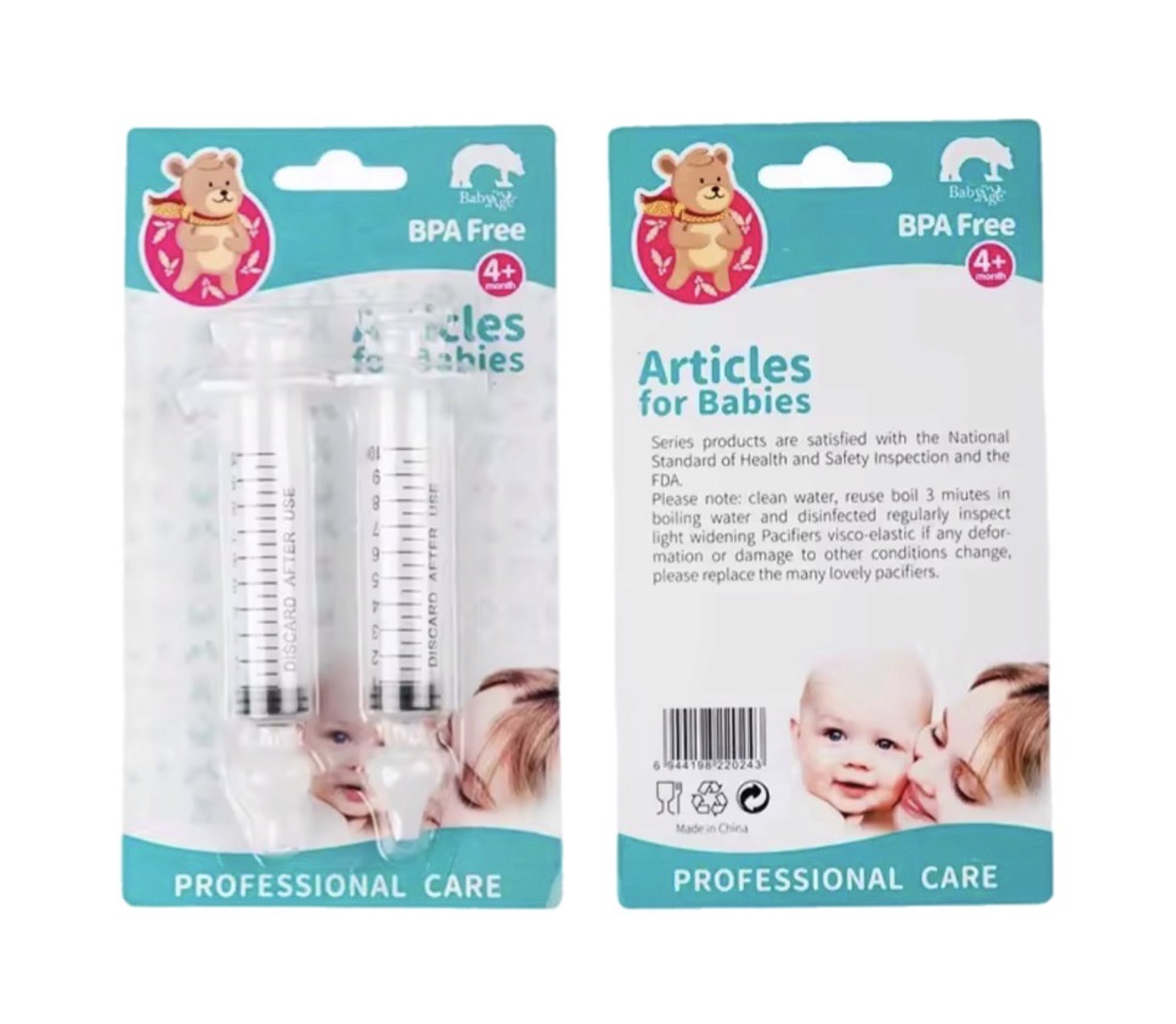 Pack 2 Limpiadores Nasal, Lavado Nasal, Aspirador Bebé 1