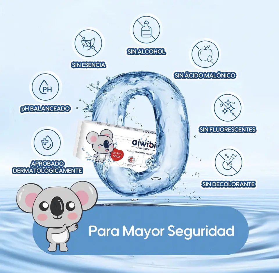 Toallitas Húmedas Aiwibi pack 240 uds 2