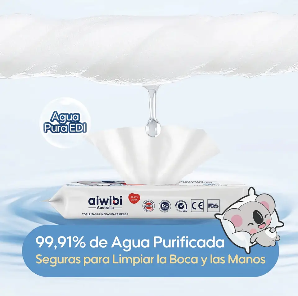 Toallitas Húmedas Aiwibi pack 240 uds 5