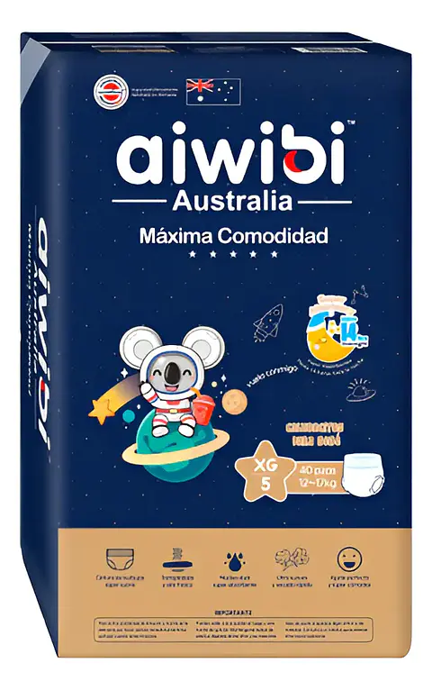 Aiwibi Pants 5 XG (12-17Kg) 40 uds