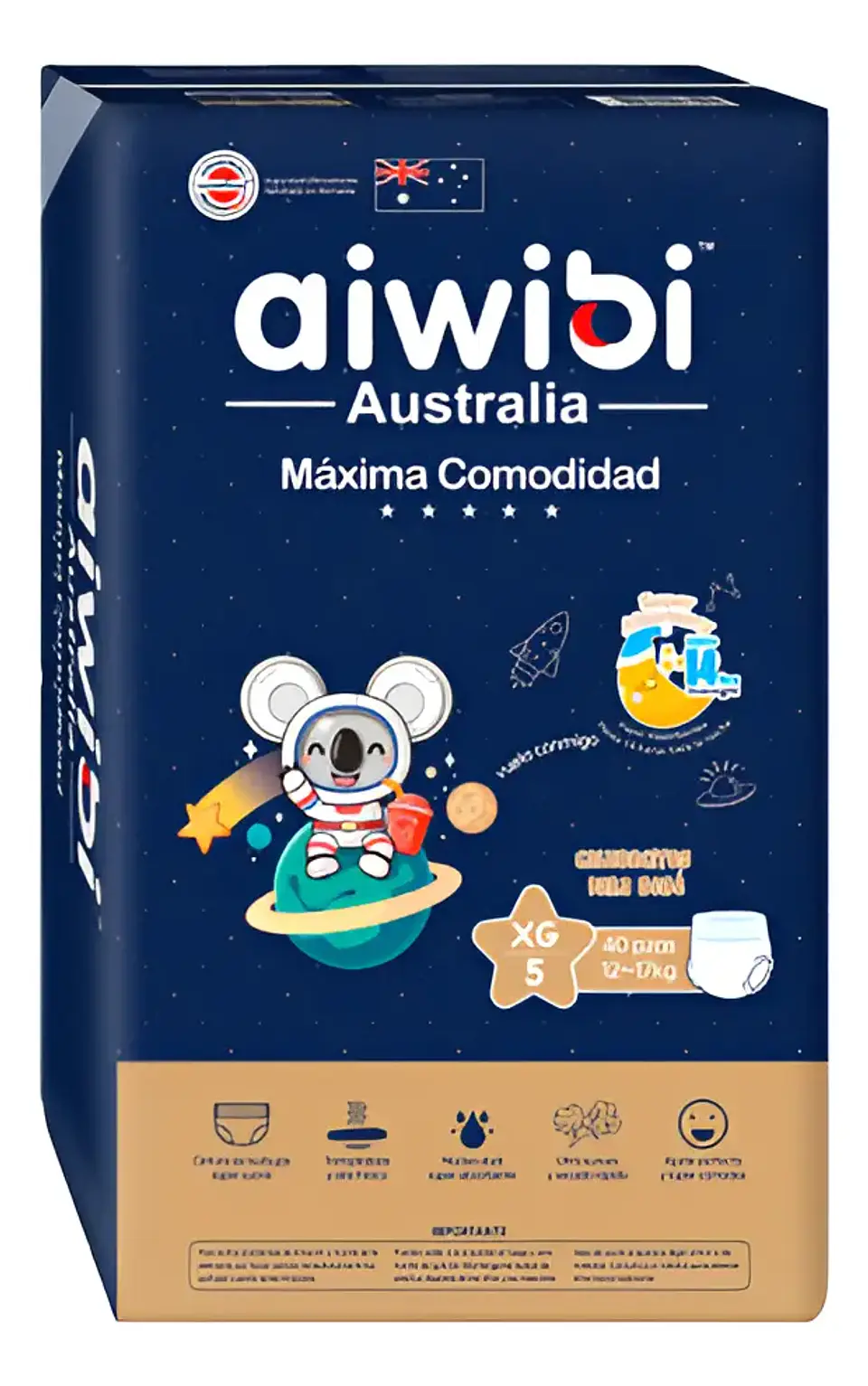Aiwibi Pants 5 XG (12-17Kg) 40 uds 1