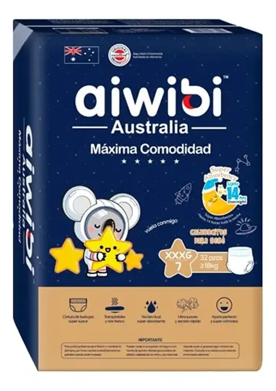Aiwibi Pants 7 XXXG (+18Kg) 32 uds 1
