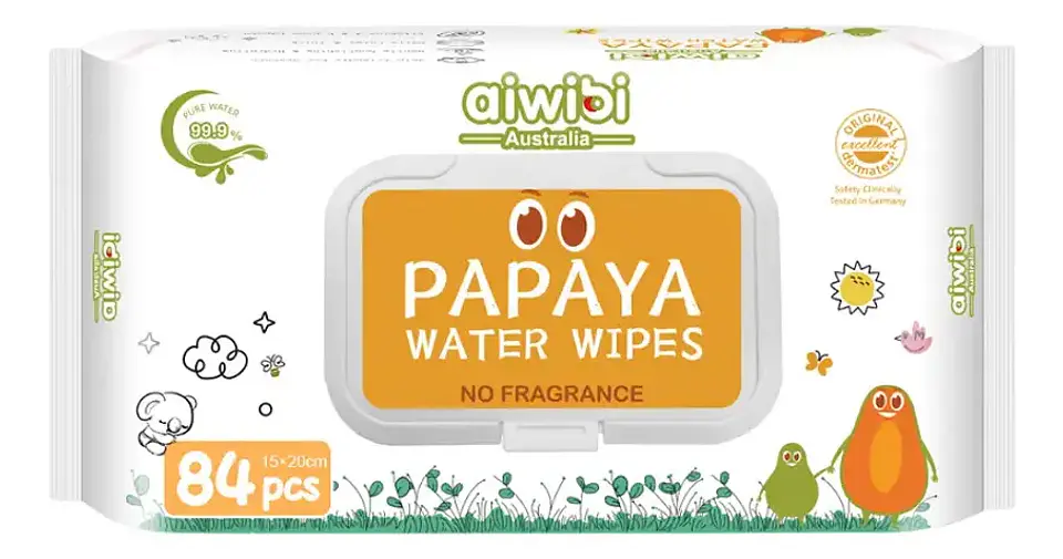 Toallitas Húmedas Aiwibi Papaya 84 uds 1