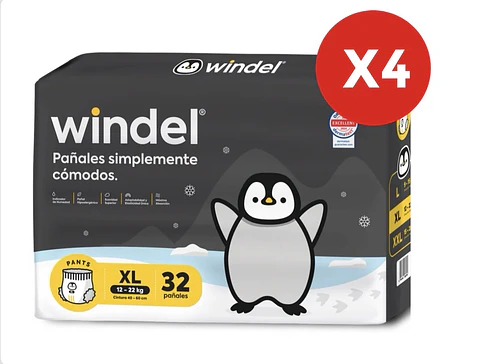 Windel Pants XL Pants 128 unidades