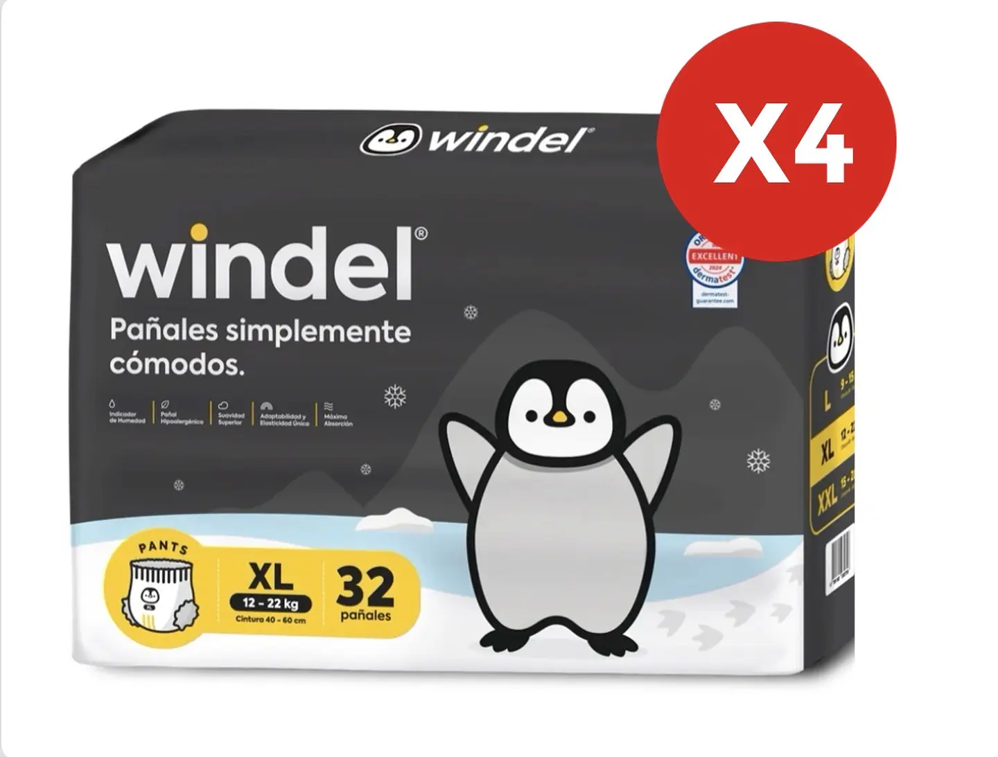 Windel Pants XL Pants 128 unidades 1