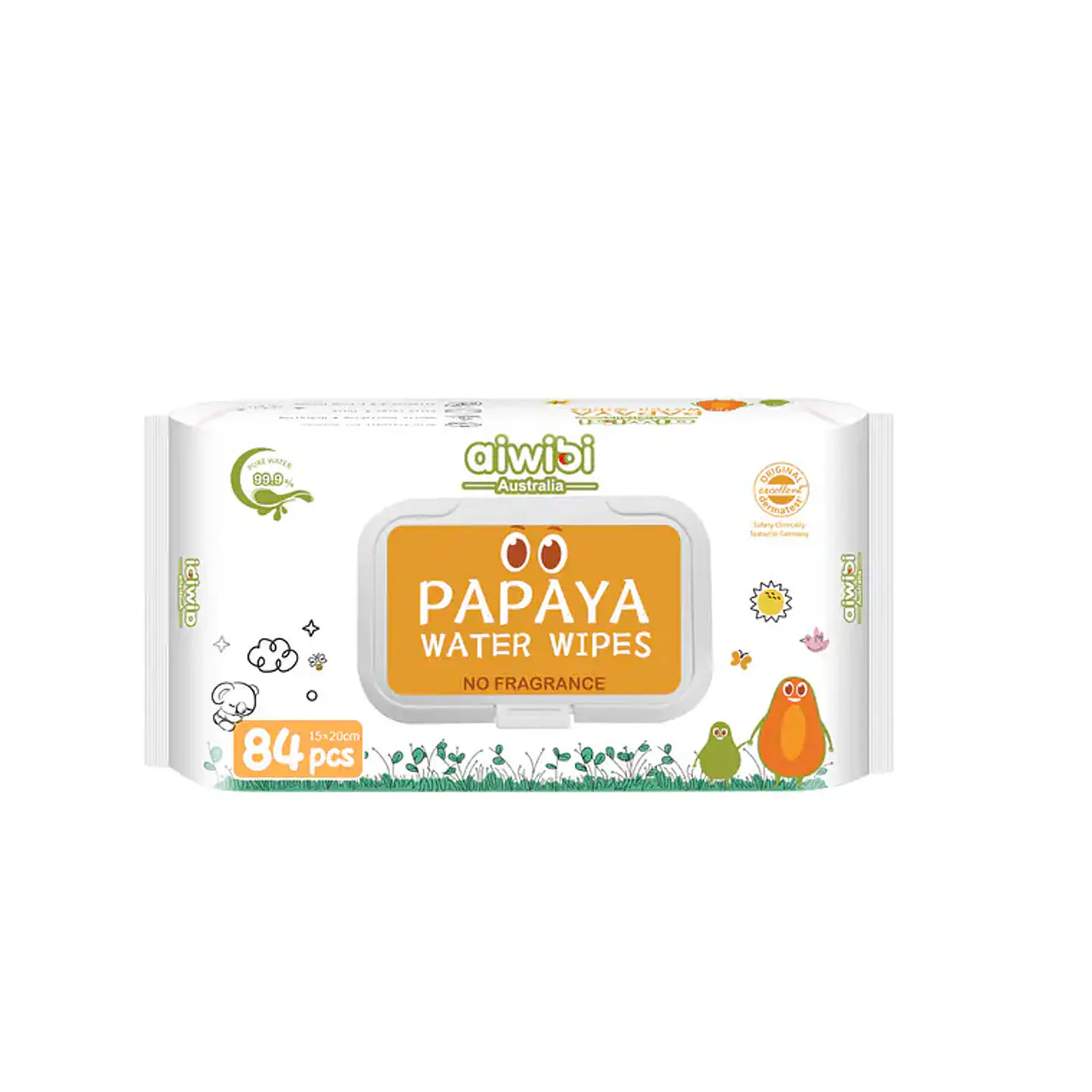 Toallitas Húmedas Aiwibi Papaya 84 uds 1