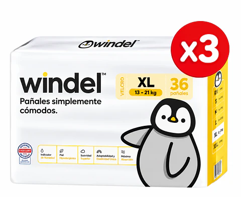 Windel XL 108 unidades