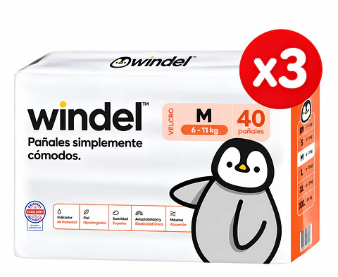 Windel M 120 unidades