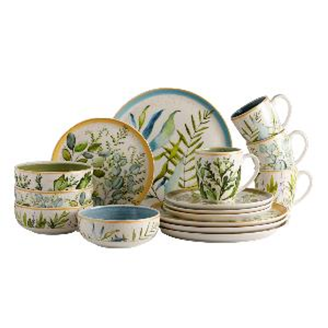 Vajilla Corona Siena 4 puestos 16 piezas 4