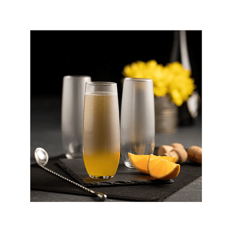 Set Live Vaso Champaña Stemless X 4 Unidades