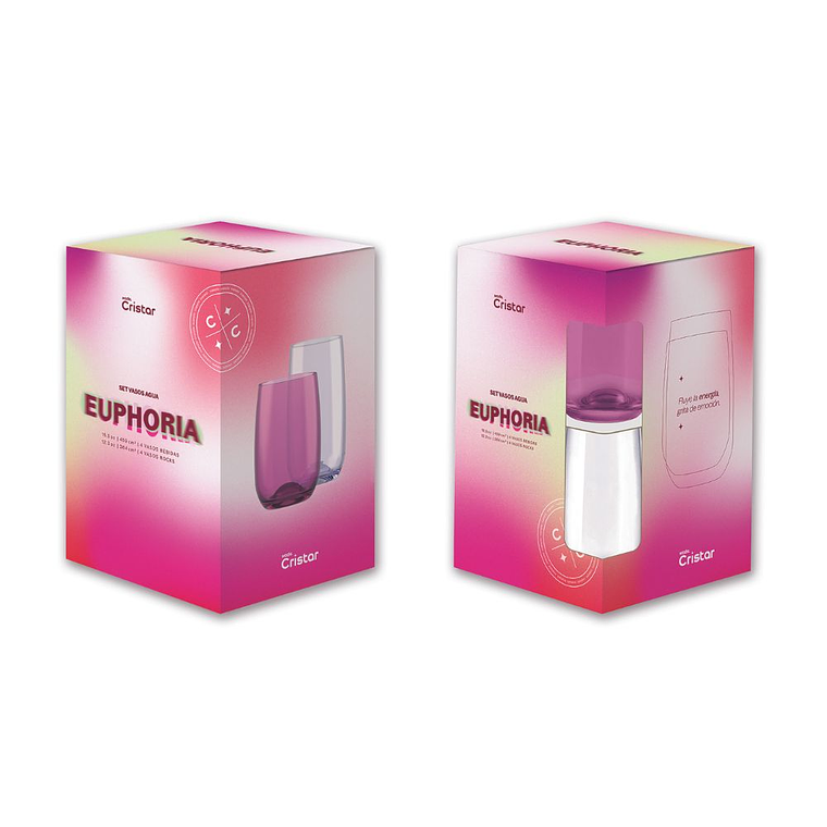 Set Euphoria Vasos Agua x 8 unidades 5