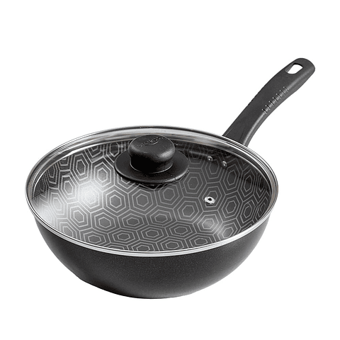 Wok 6 Ultra de 24 cm + tapa de vidrio