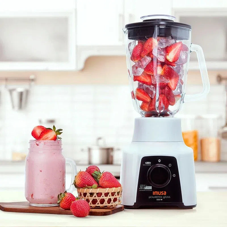 Licuadora Powermix Glass Blanca / Imusa 3