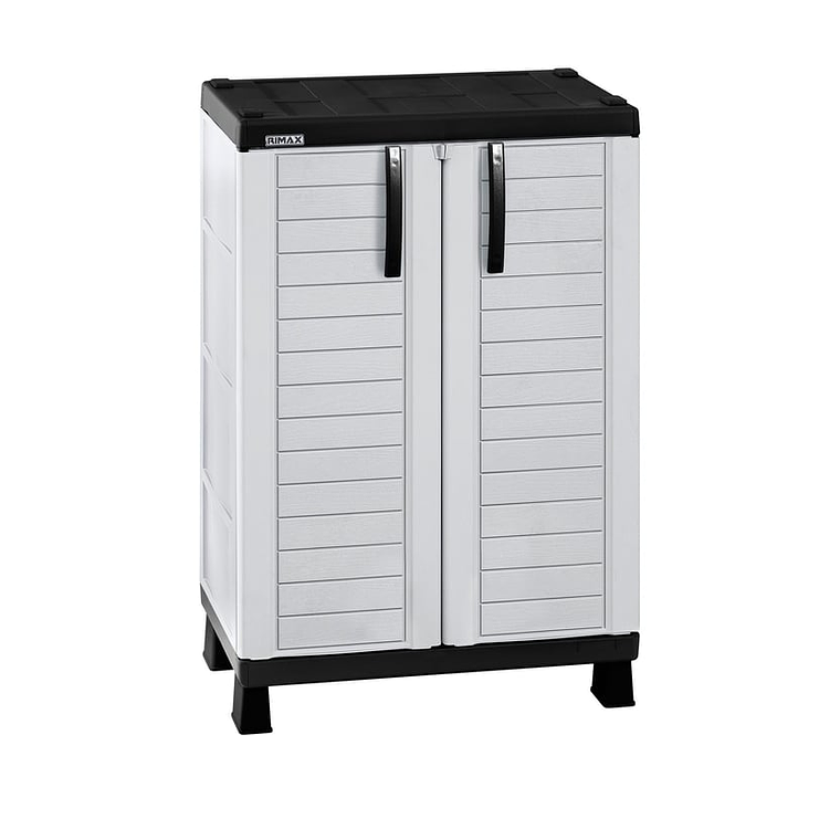 Armario Mediano Barú Gris Hielo- Negro 1