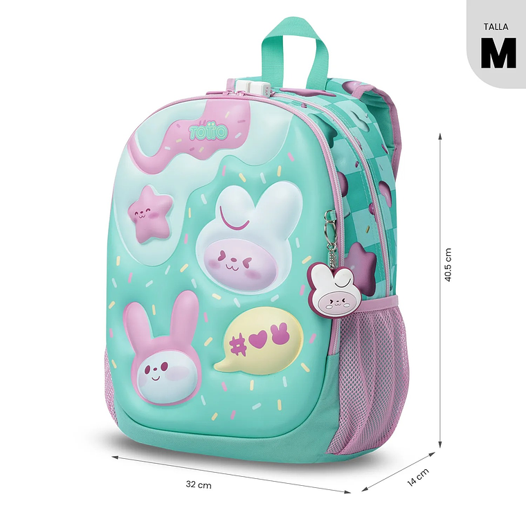 Morral para Niña Bunny Pump Mediano Verde 6