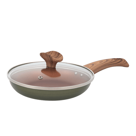 Sarten en Cuarzo con Tapa de Vidrio marca Universal