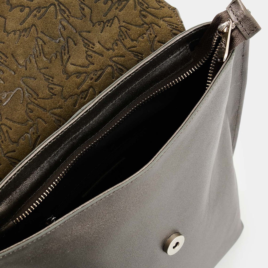 Morral de cuero grabado para mujer Cala 3