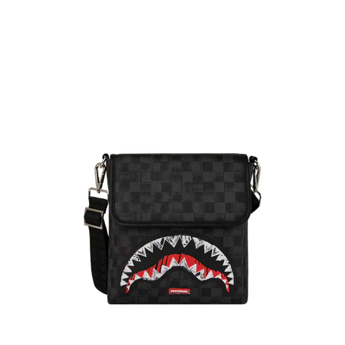BOLSO DE MANO NEGRO SCRIBBLE SHARK SPRAYGROUND 2