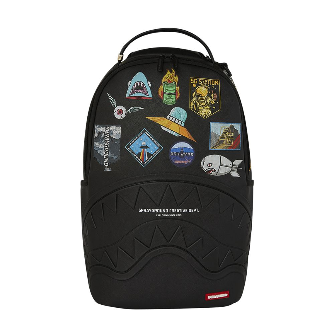 MOCHILA NEGRA CARGO PATCHES SPRAYGROUND 1