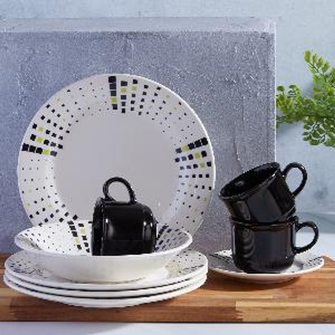 Vajilla Corona Malaya 4 puestos 16 piezas 3