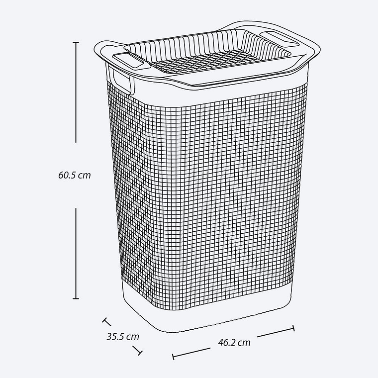 Cesta para Ropa Linum con Tejido Premium 4
