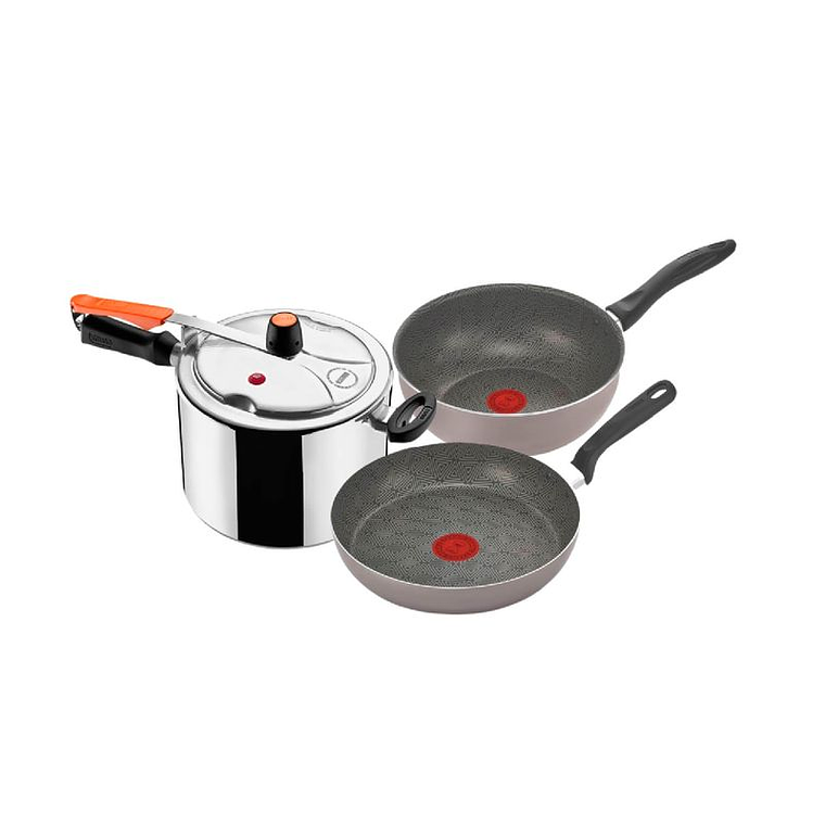 Olla a Presión IMUSA 4,5L + Sarten + Wok 24cm Talent 6