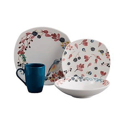 Vajilla Corona Evry 4 puestos 16 Piezas