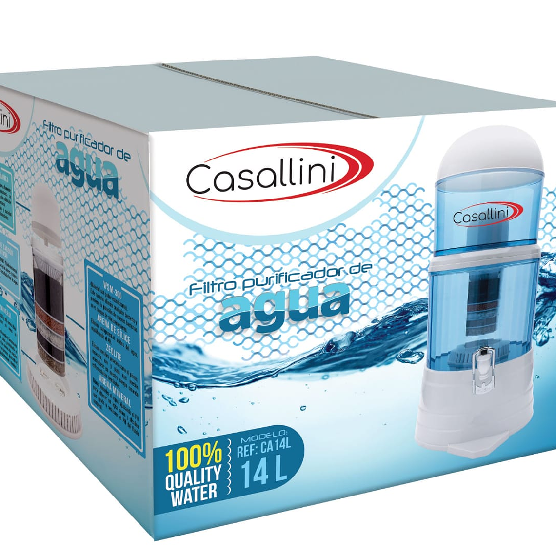 Filtro purificador de agua 14 Litros / Casallini by Homeland 2