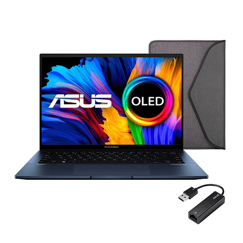 Computador Portátil ASUS Zenbook OLED 14" Pulgadas UX3402ZA - Intel Core i5 - RAM 16GB - Disco SSD 512 GB - Azul