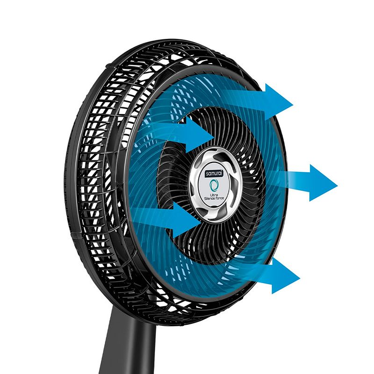 Ventilador SAMURAI Ultra Silence Force Pared negro 4