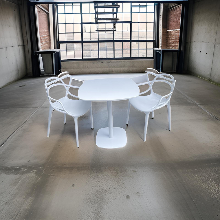 Mesa Bilbao Blanca 60 cm 2