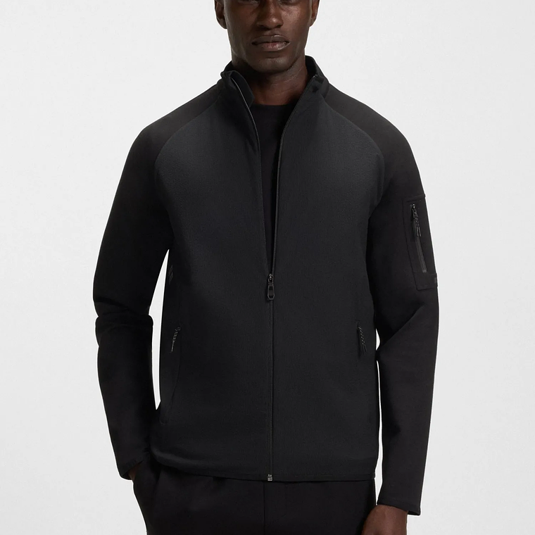 SUDADERA REGULAR FIT CON CREMALLERA Y DETALLES REFLECTANTES DECORATIVOS SUDADERA REGULAR FIT HOMBRE 4