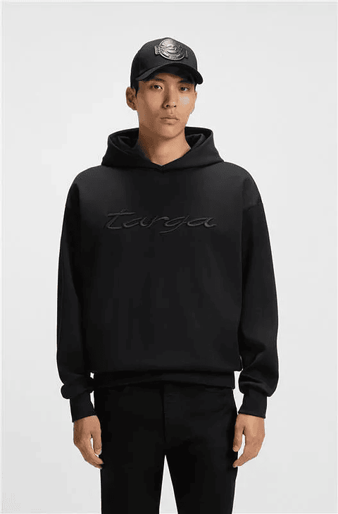 SUDADERA CON CAPUCHA PORSCHE X BOSS EN ALGODÓN CON LOGO DE TARGA SUDADERA RELAXED FIT HOMBRE